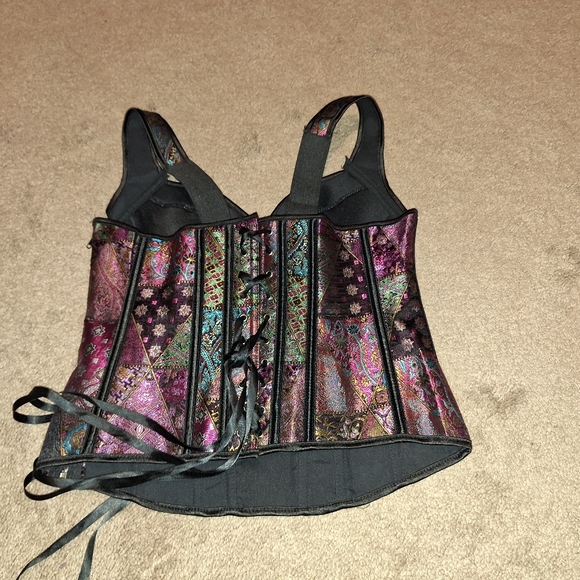 NWOT/Women's multicolor lace up shapewear tank corset/ - Picture 11 of 14